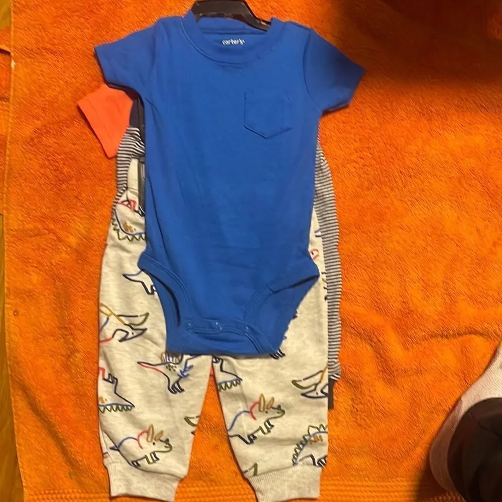 Carters 4 piece set 12 Month Dinosaur